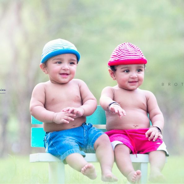 Twins Baby Photography in Gurugram